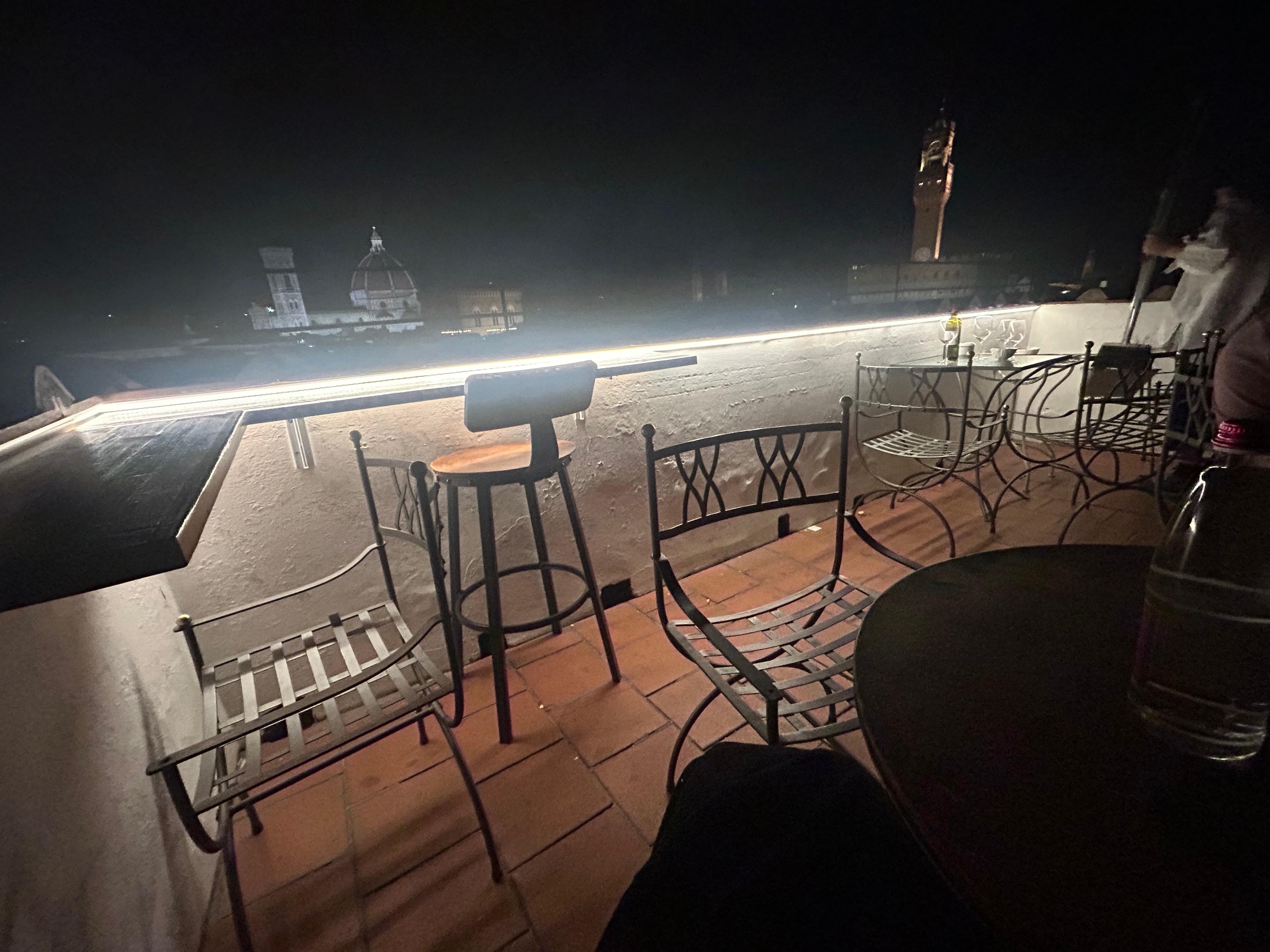 The terrace up the bell tower 