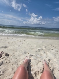 Steps to this beautiful beach!