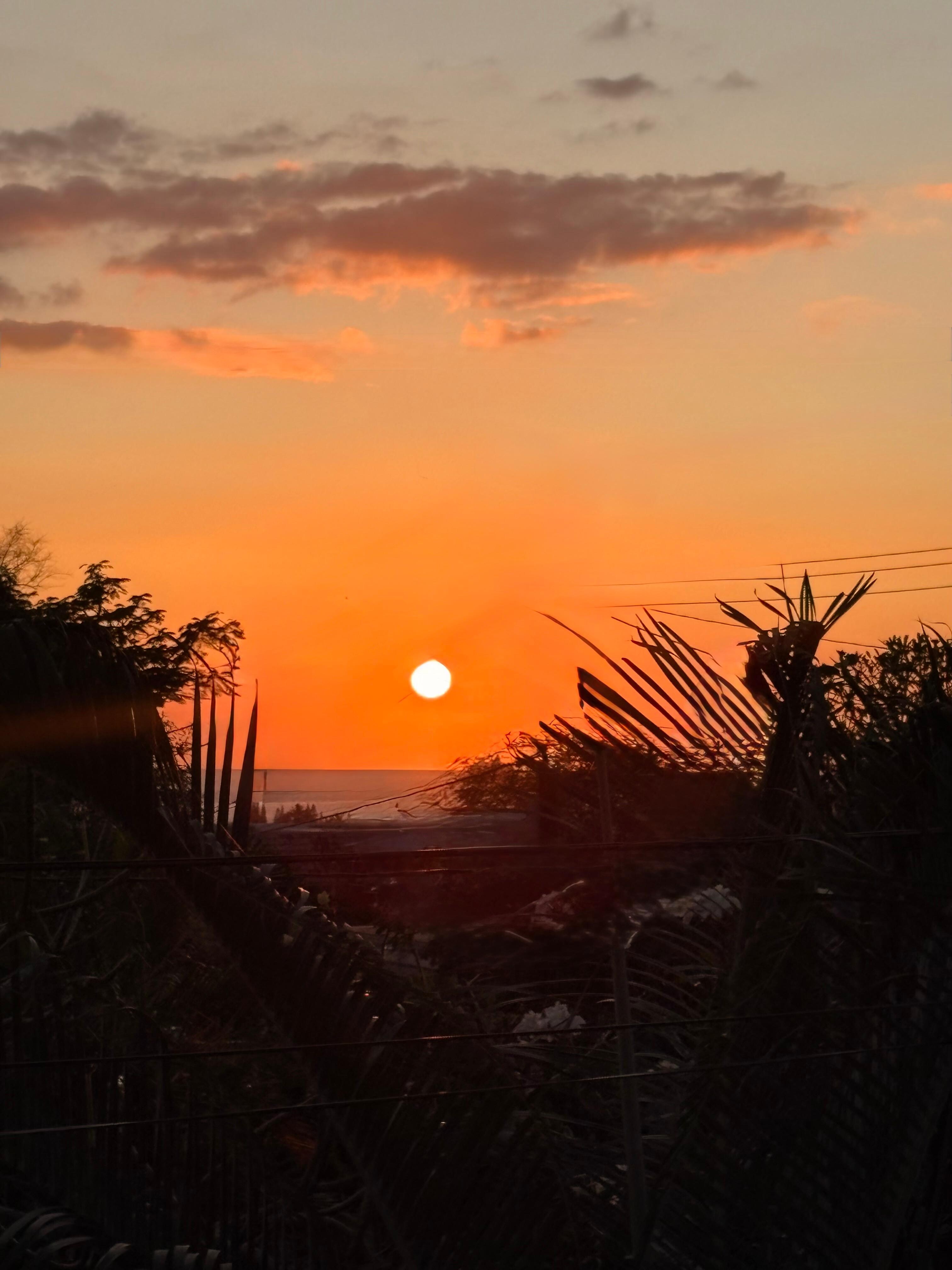 Sunset from the deck 