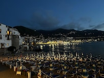 View of the city at night