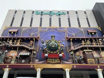 The loud train façade. It was not this close to the hotel, but it may as well have been because it was so loud!