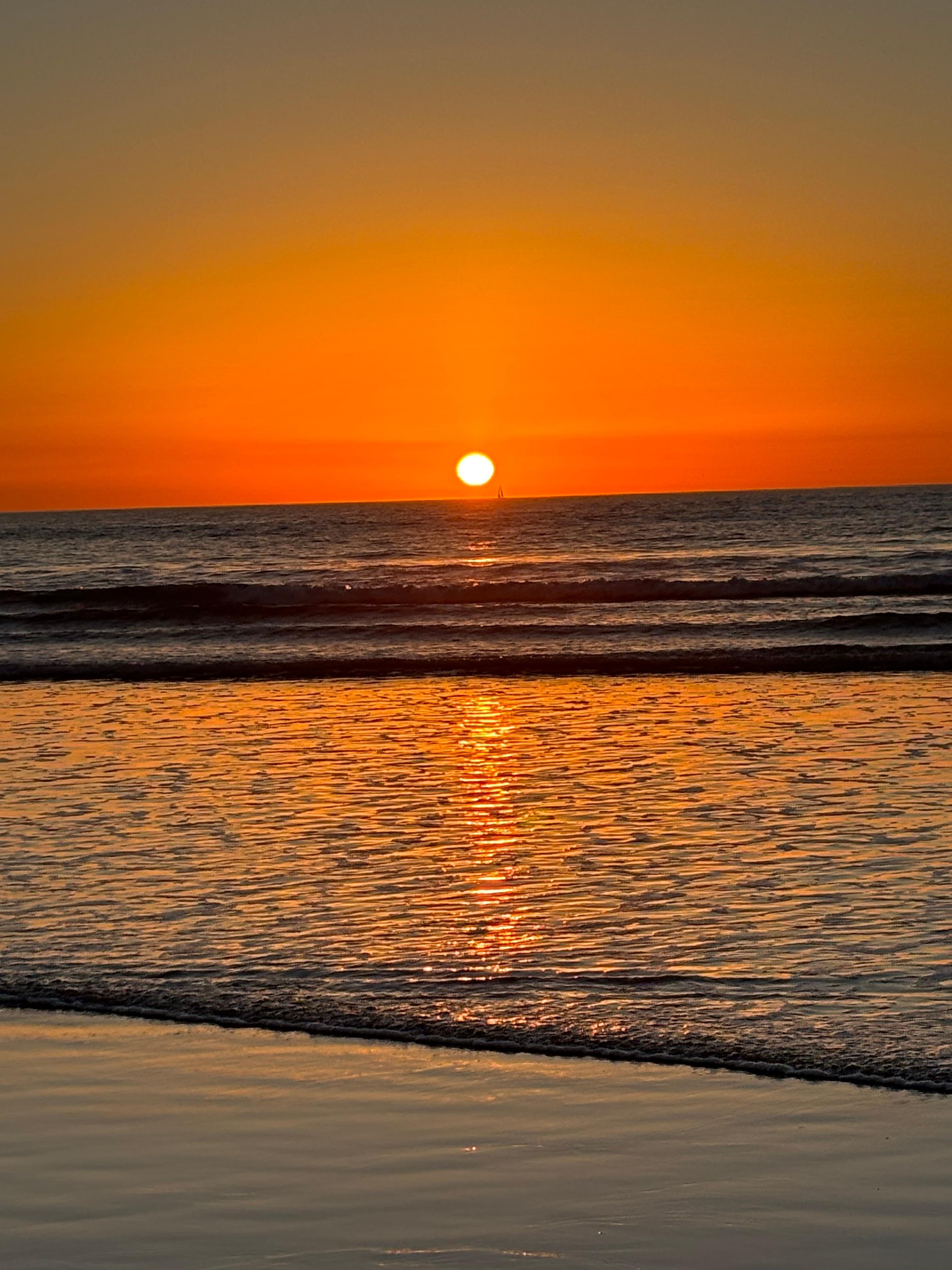 View from patio…steps to sand