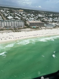 View of majestic sun from our helicopter ride! A must do!!