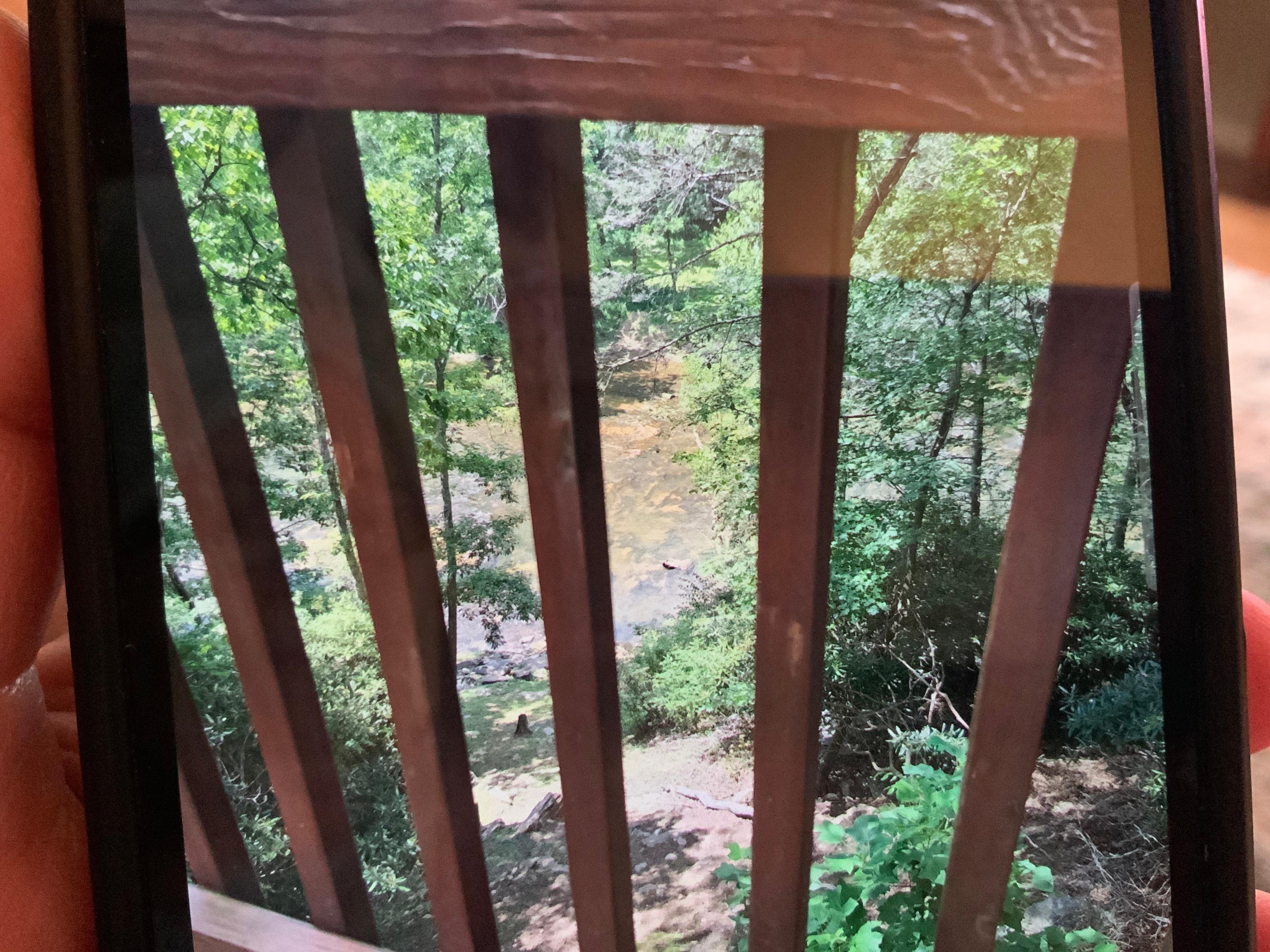 This is a picture of the river from the deck