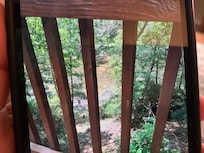 This is a picture of the river from the deck