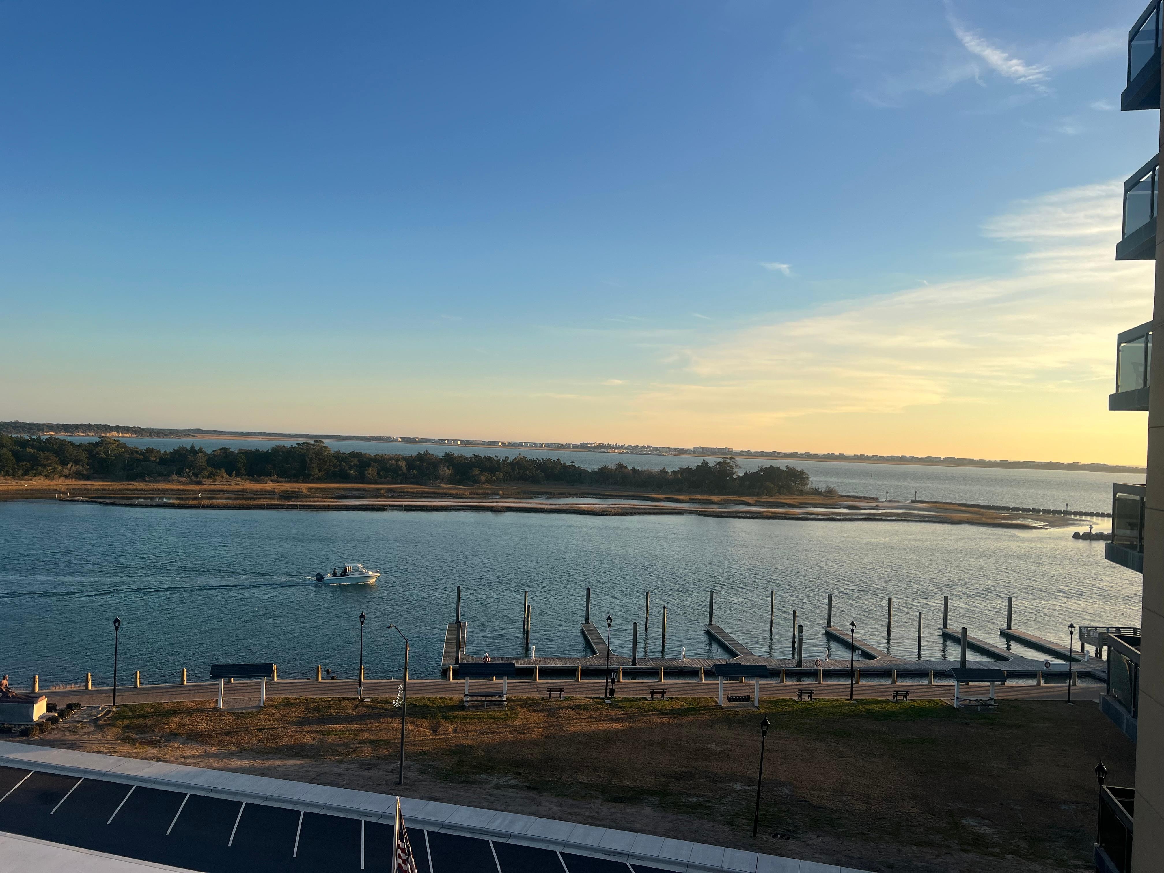 The view from the balcony 