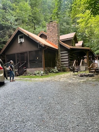Front of the cabin.
