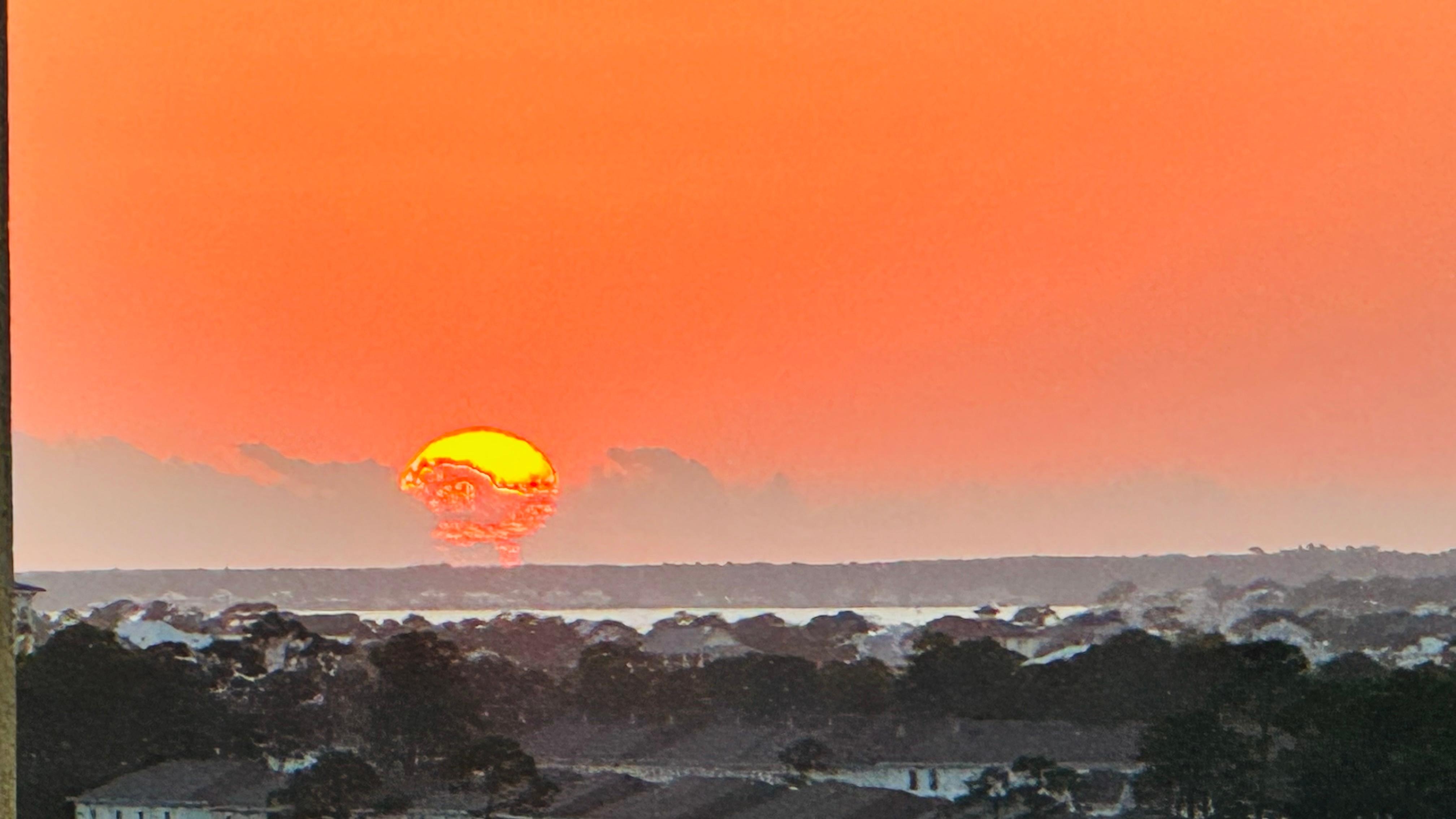 Sunset from the balcony!