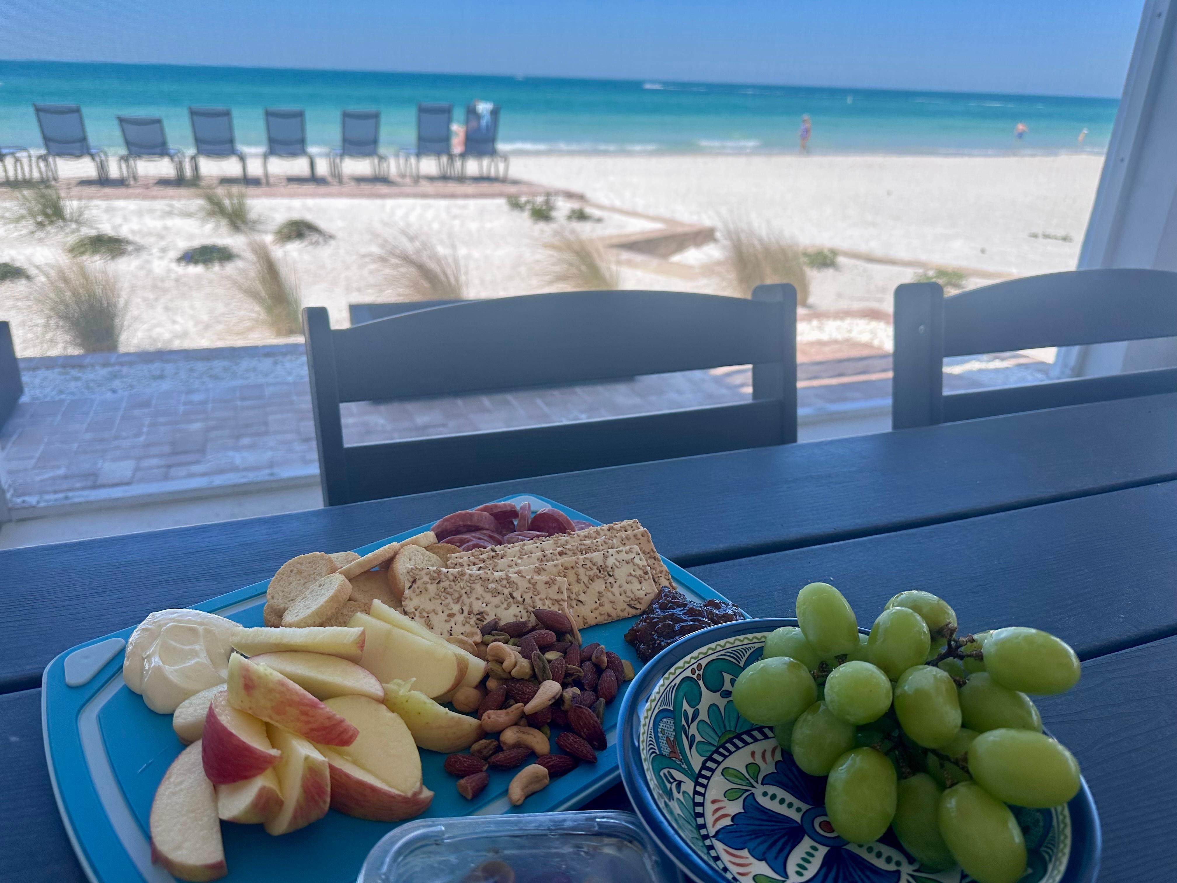 We enjoyed the screened in porch for playing cards and eating.