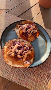 shrimp tacos at la cevicheria