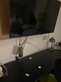 Tv never worked and wires sticking out everywhere.