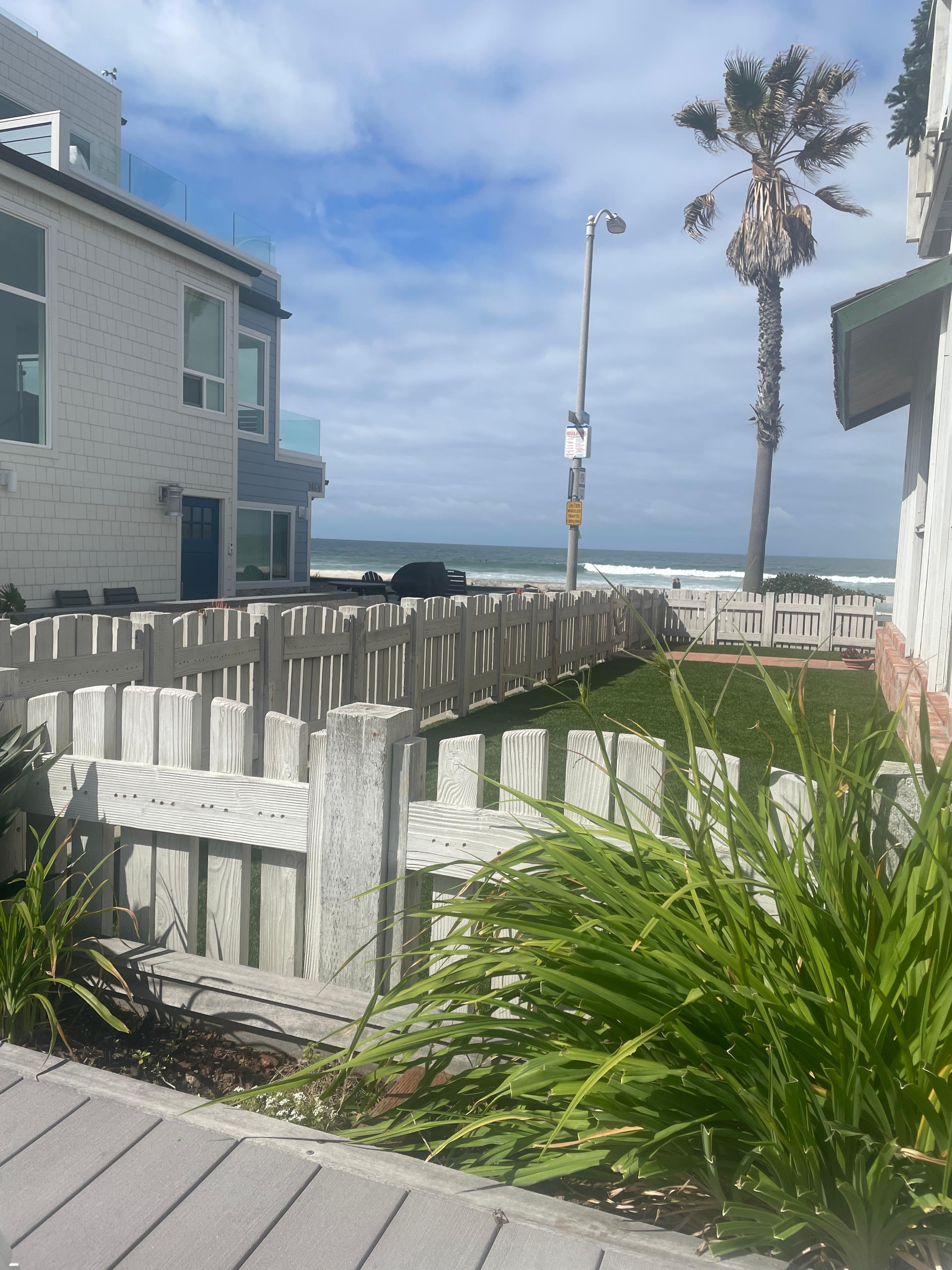 Ocean view from the deck. 
