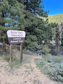 Just one of many hiking trails in the area