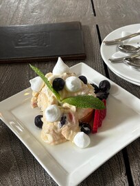The Eton Mess tart. Don’t skip the desserts!