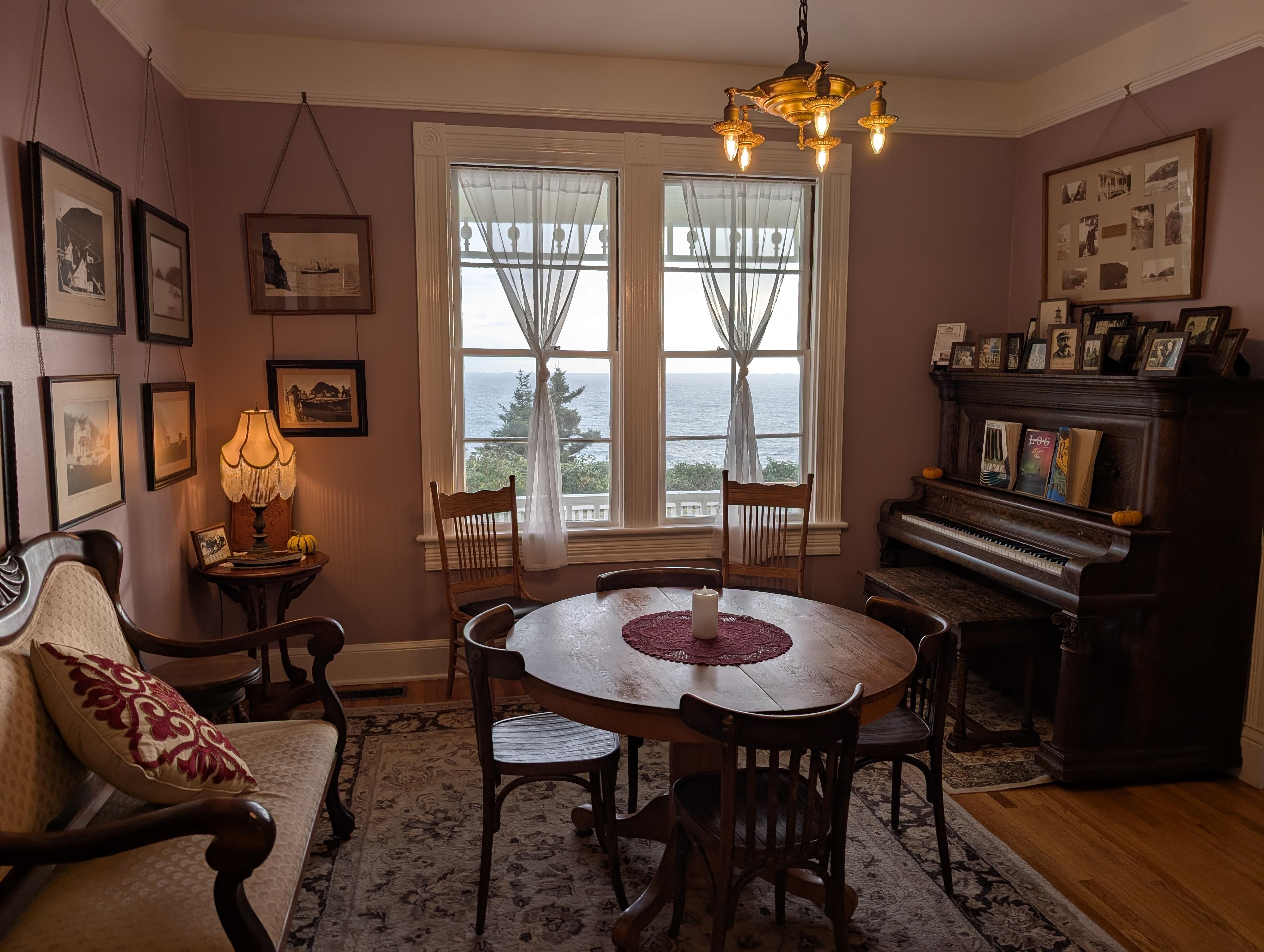 One of the two sitting rooms.