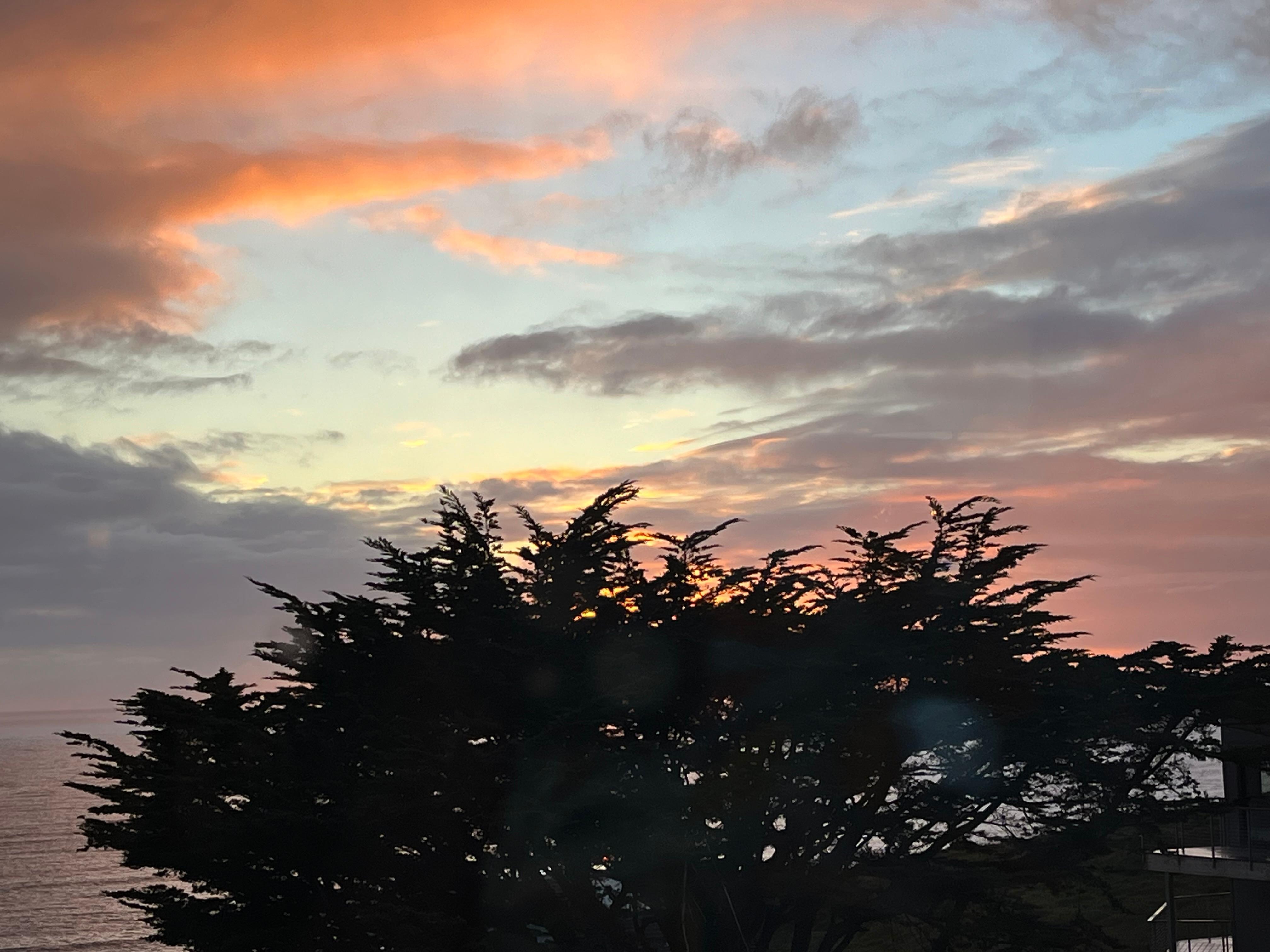 Sunset from the living room deck