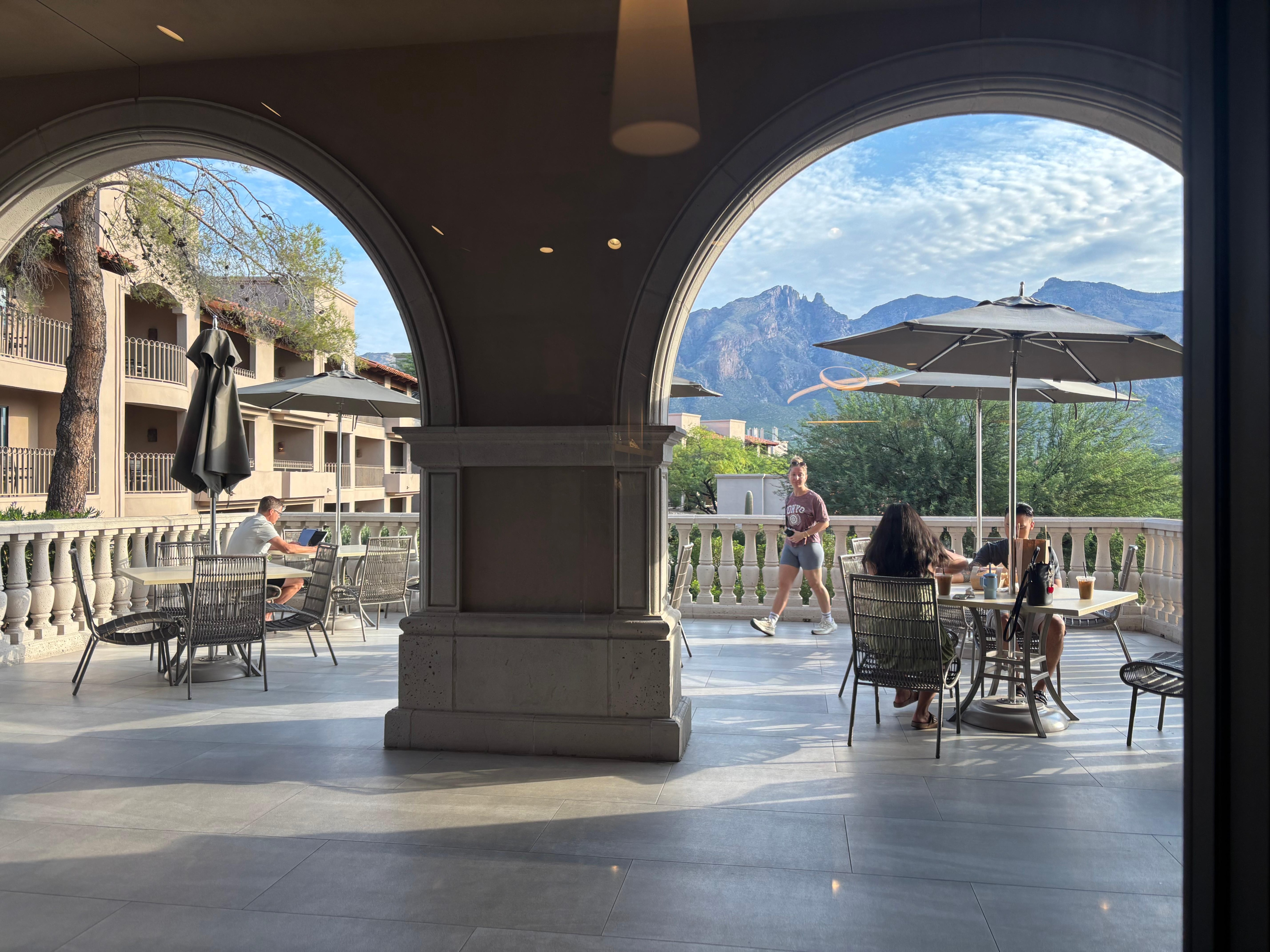 View from the morning latte place.