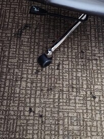 Near the desk - worn-in stains