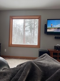 Relaxing in the living room with a beautiful view