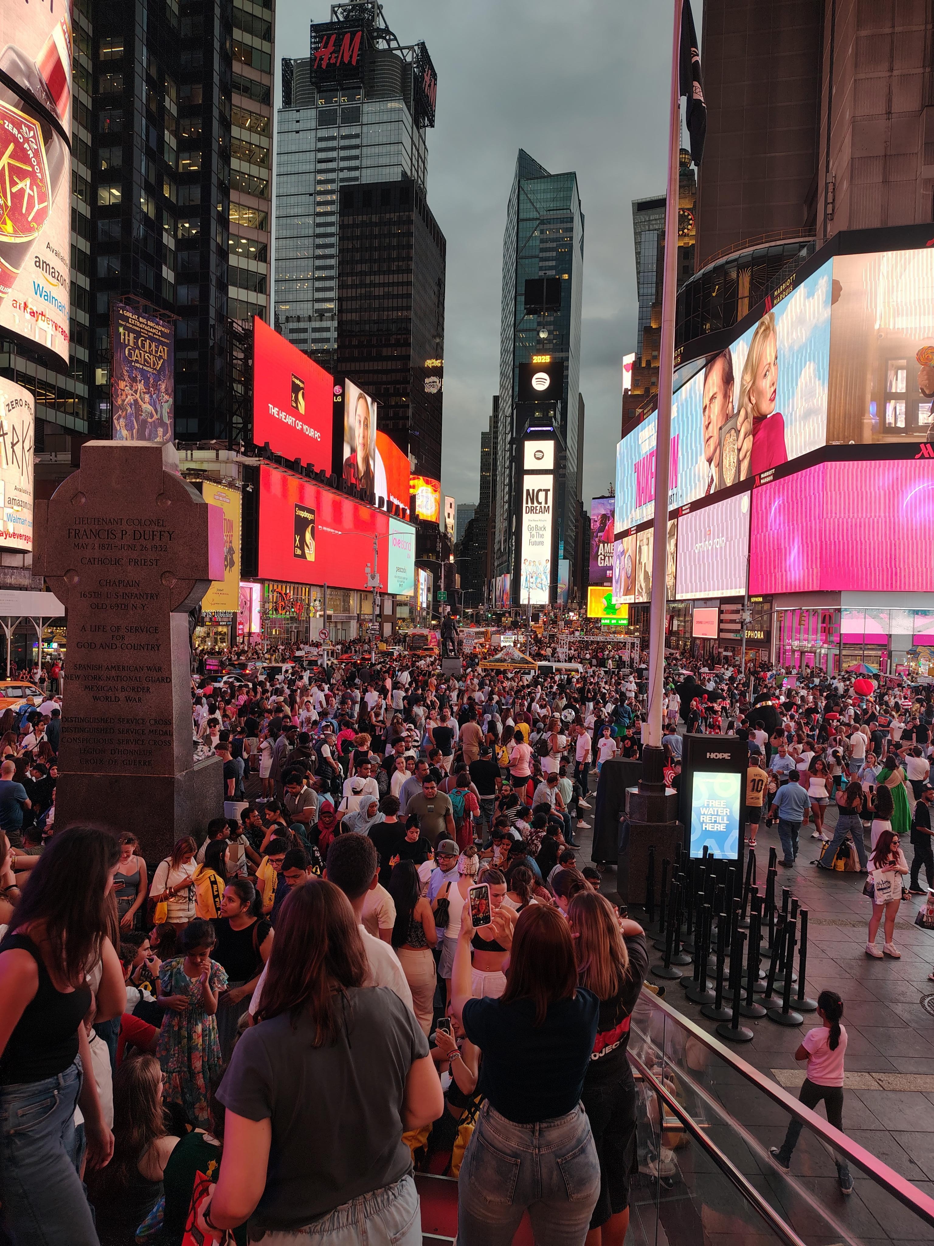 Time Square about a 15 minute walk from our hotel