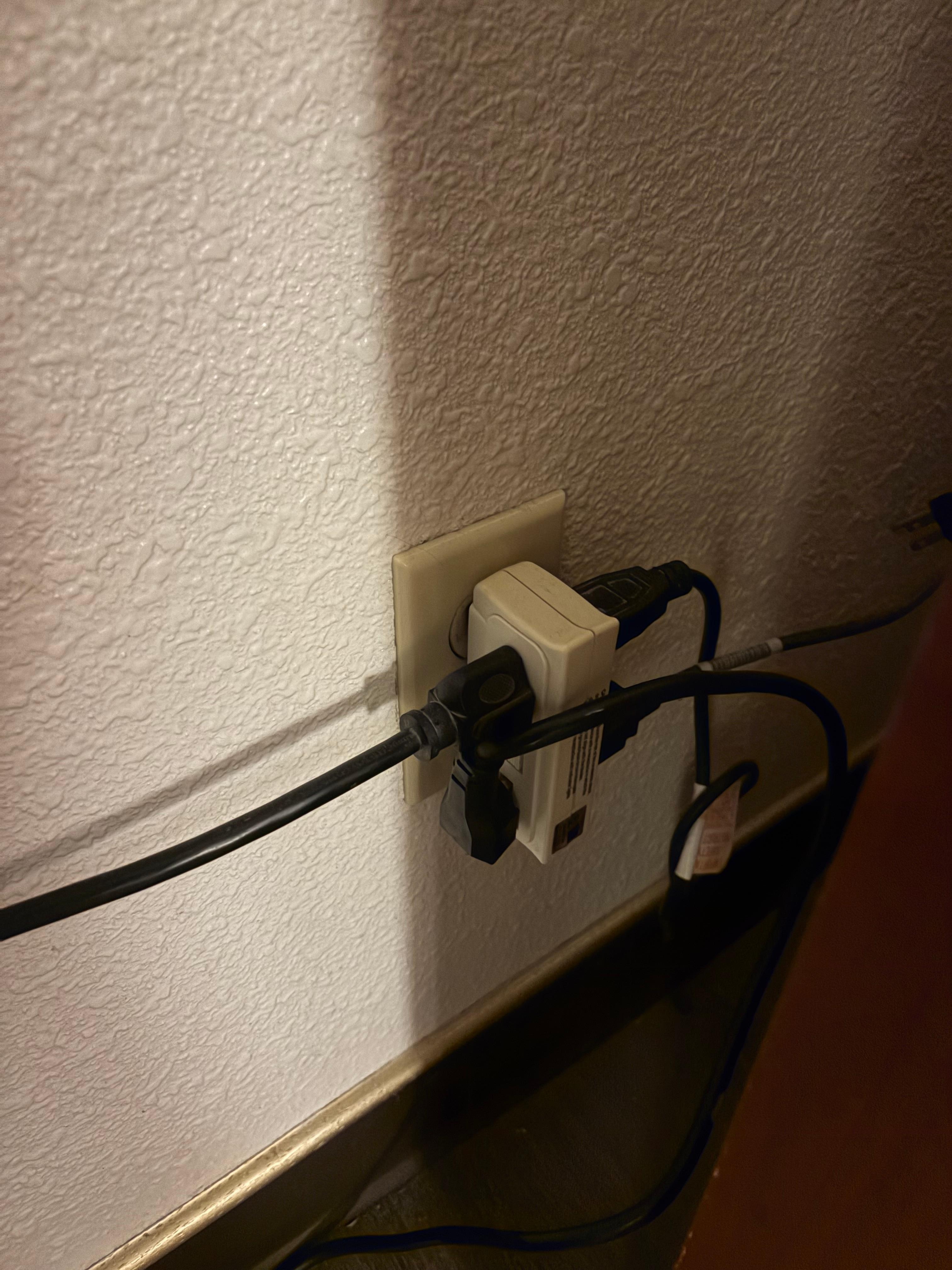 Overloaded outlet and could not plug the coffee maker in