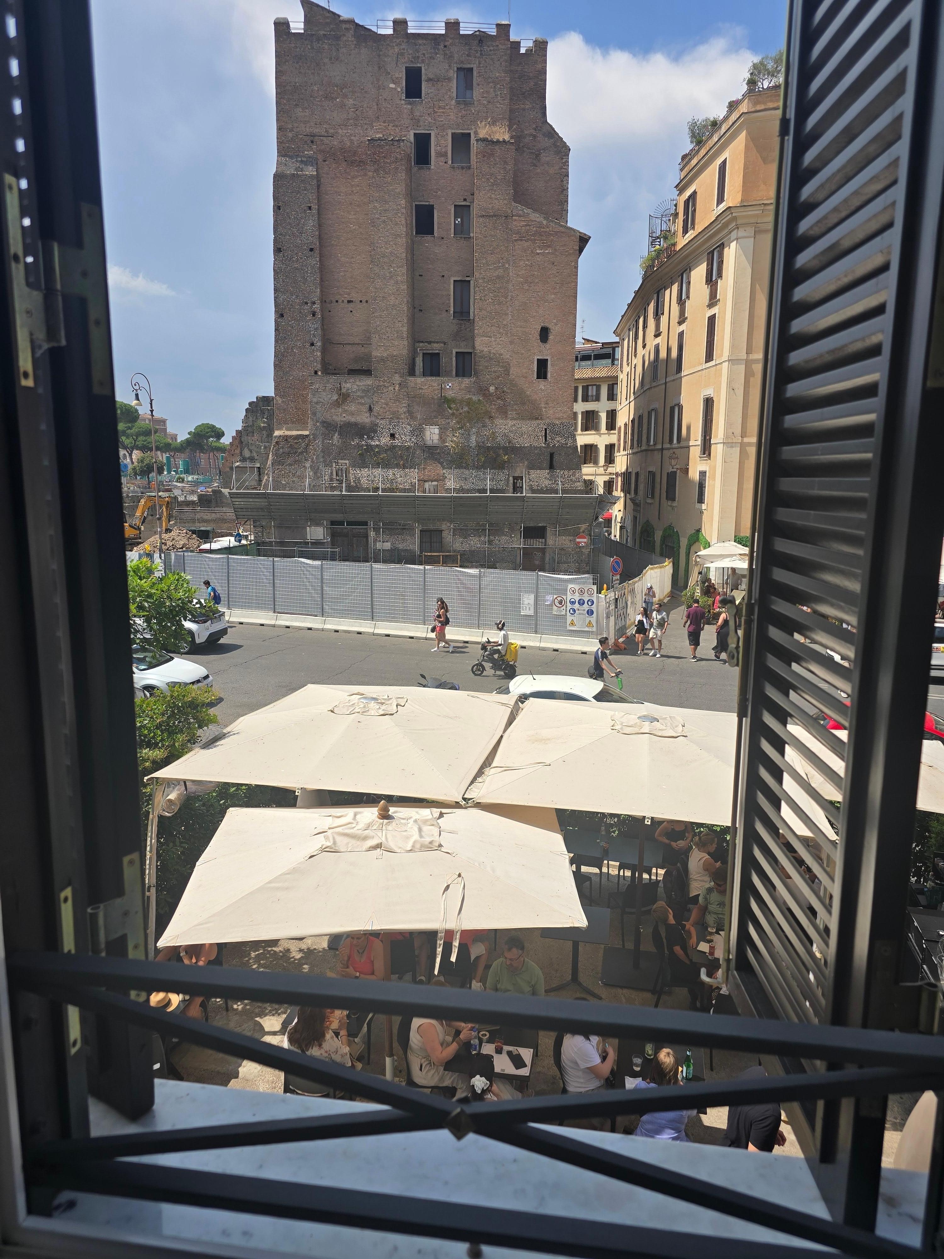 Incredible views from our room window. 