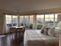 That view….you’ll want to linger in bed with the crossword, then walk to the harbor and pick up some smoked albacore at Katy’s