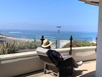 Relaxing on the patio!