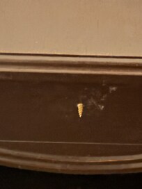 Knob missing from end table