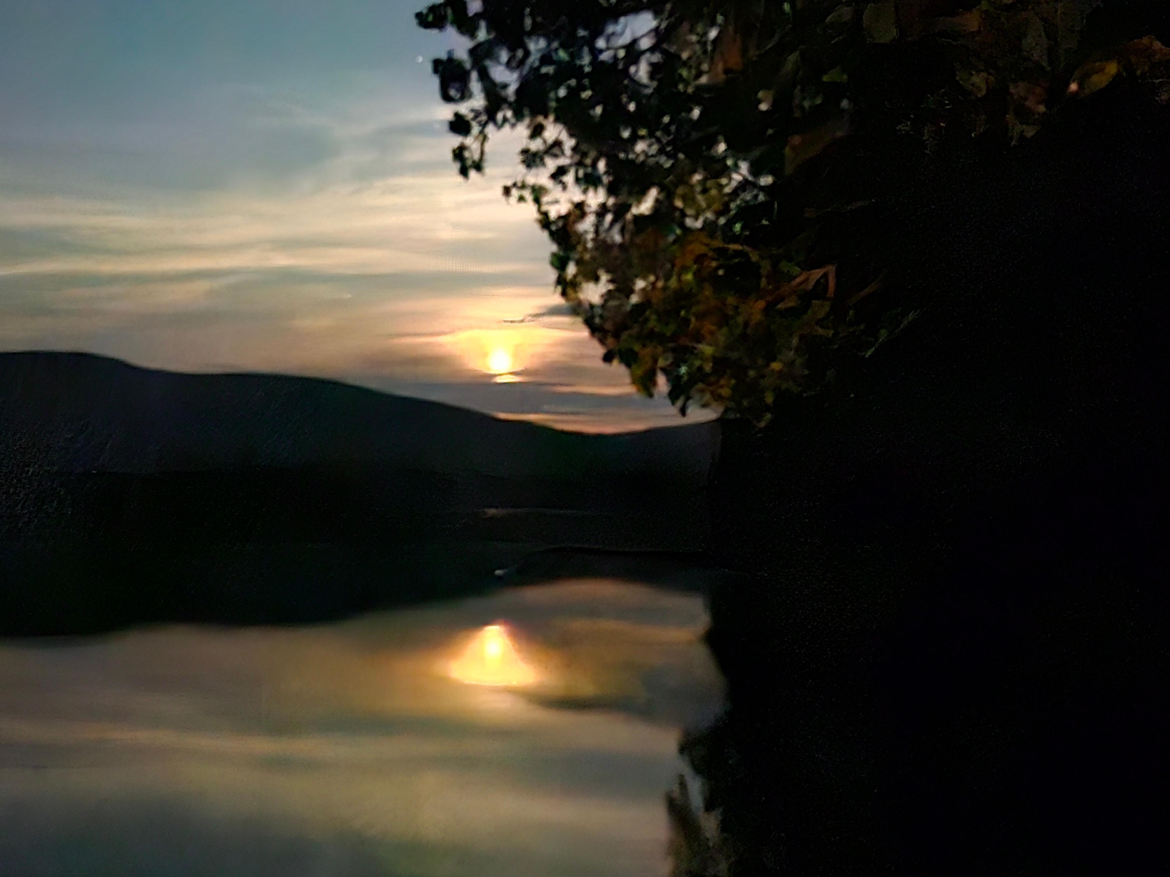 Moonrise over the "pond".