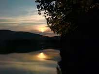 Moonrise over the "pond".