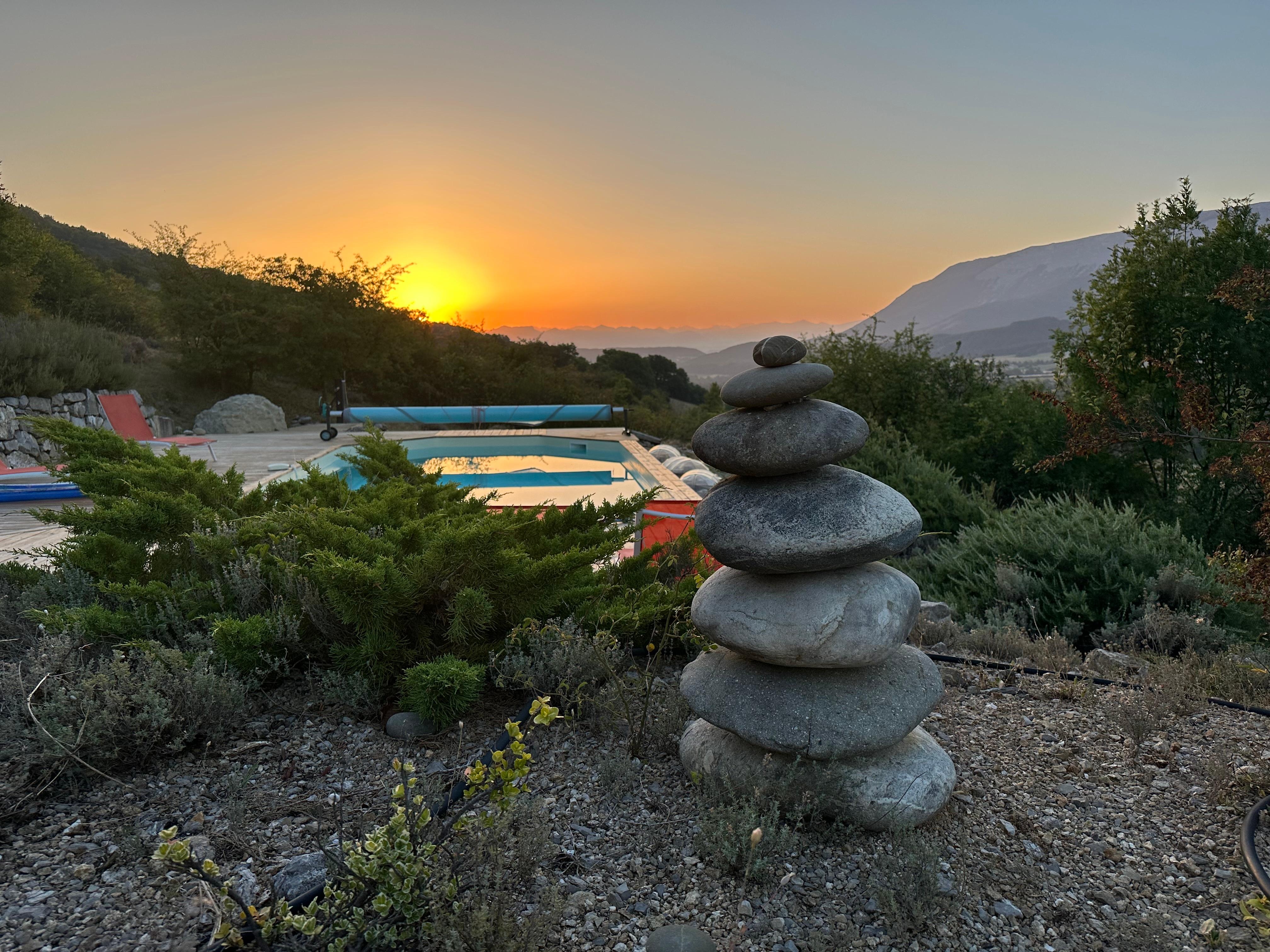 Lever de soleil le jour de notre départ 