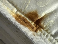 Stains on the mattress