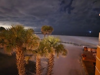 Nighttime photo taken from the balcony!