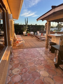 Back patio/deck area