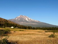 Ranch with Mt Shasta.