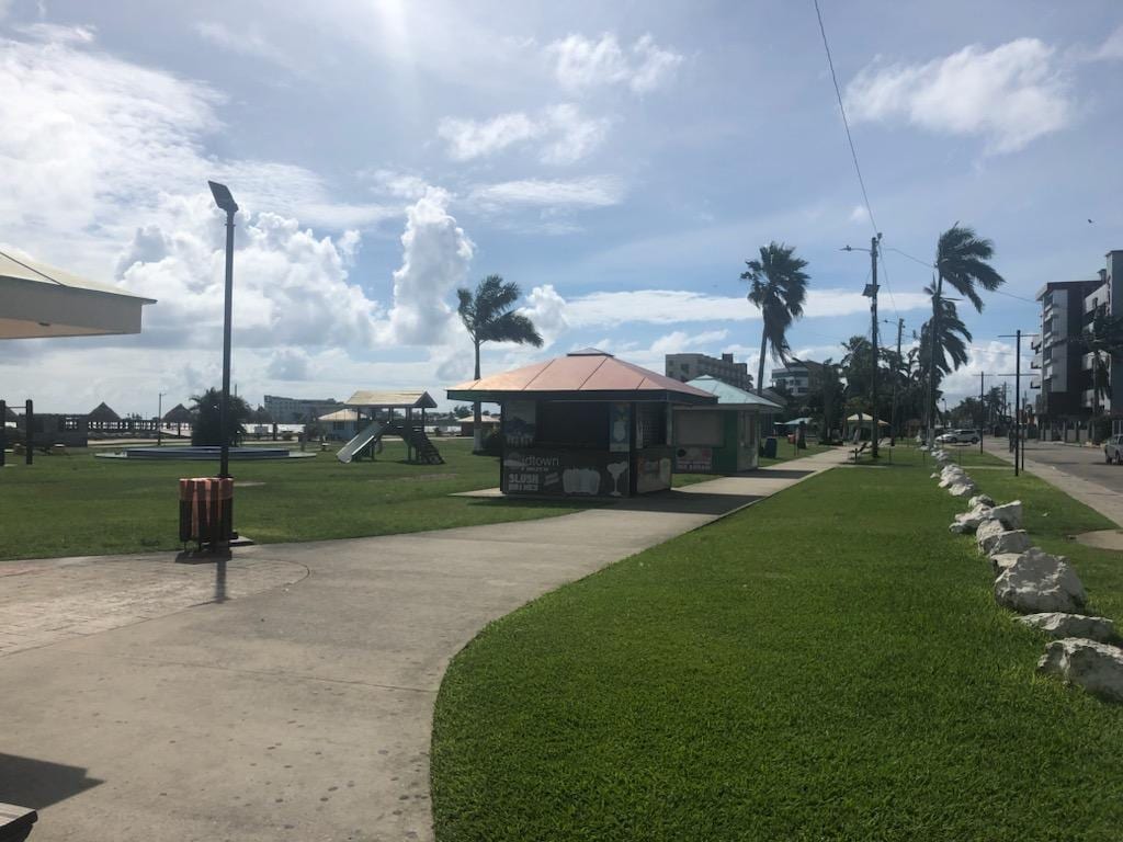 The park across the street .