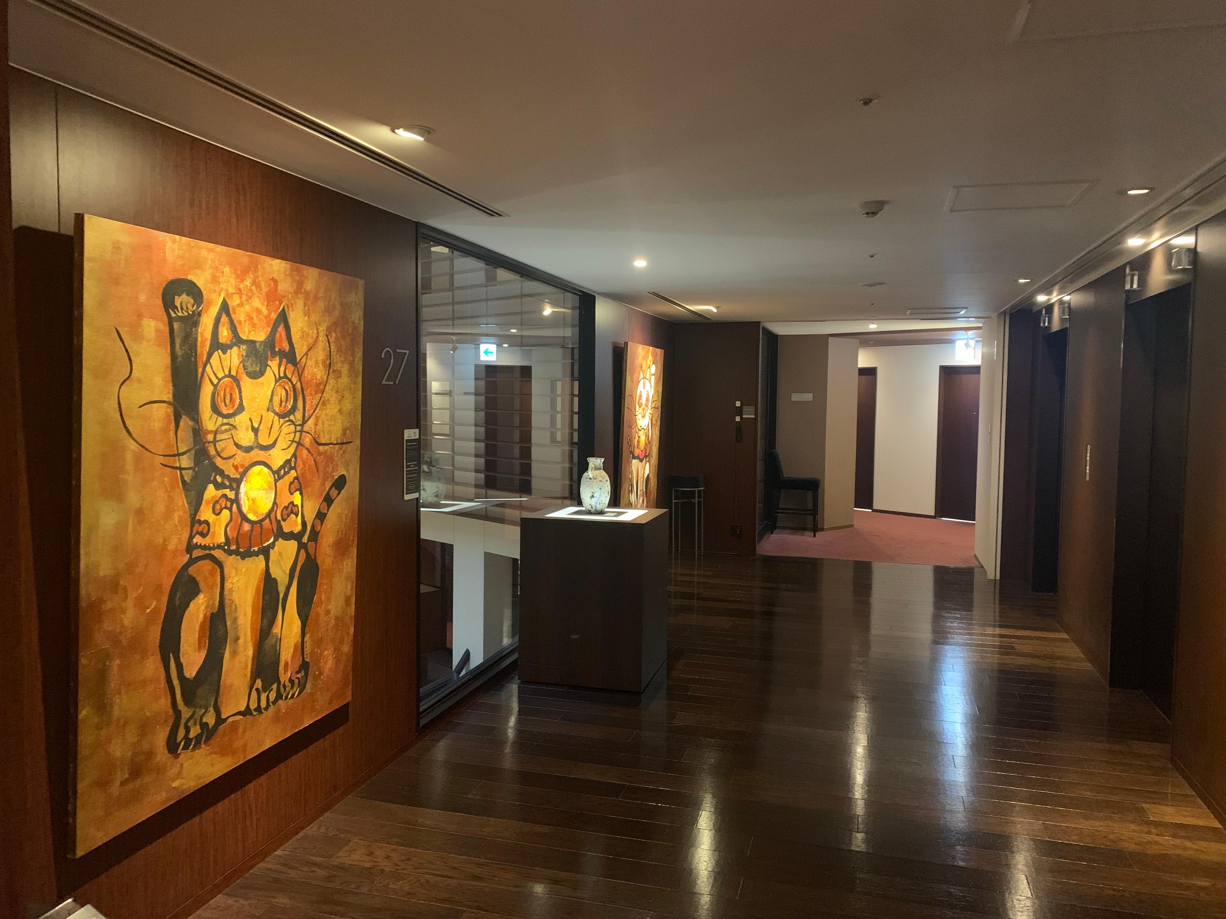 Beautiful art across the hotel