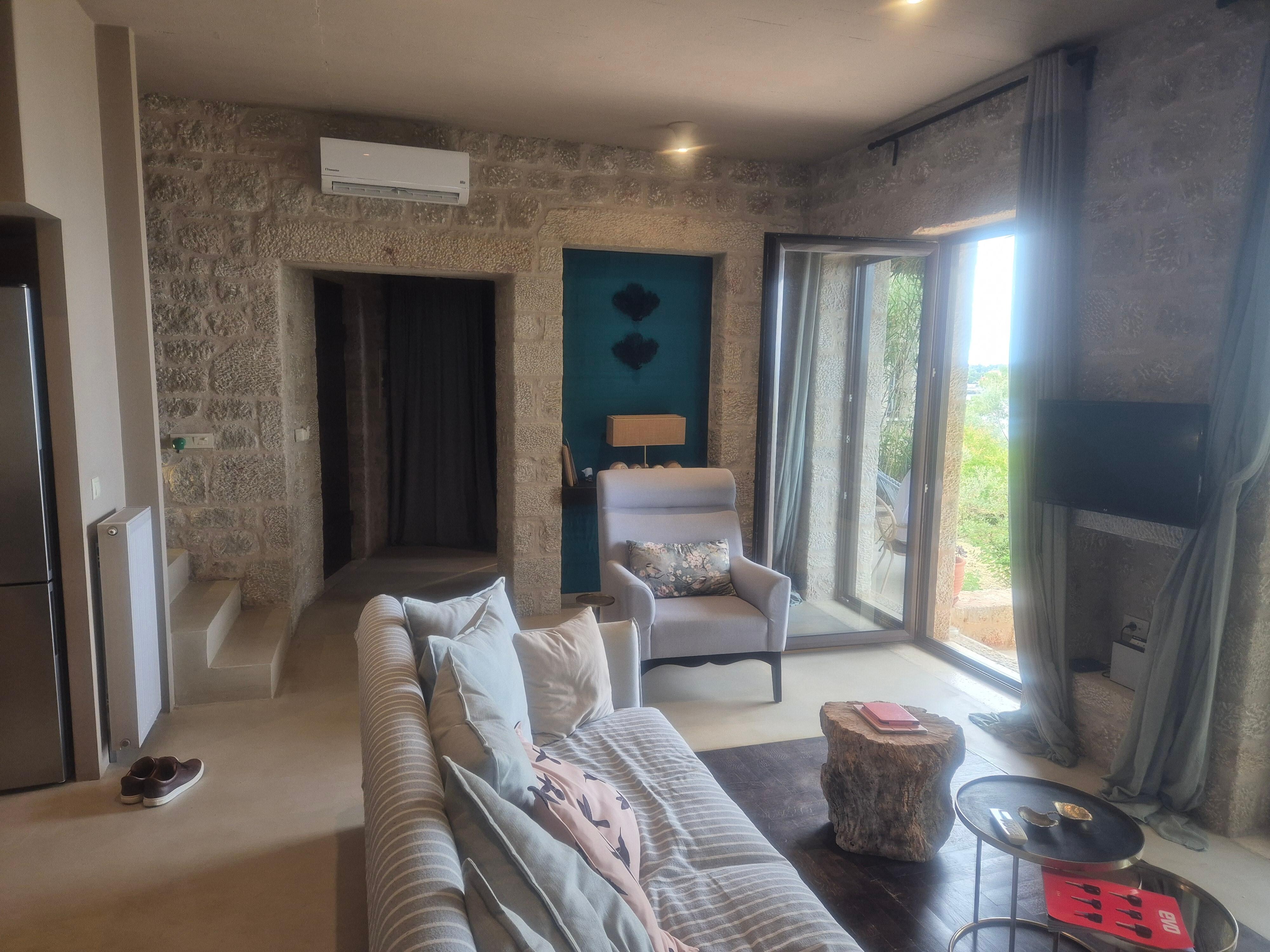 The lounge - patio doors lead to a lovely patio area.