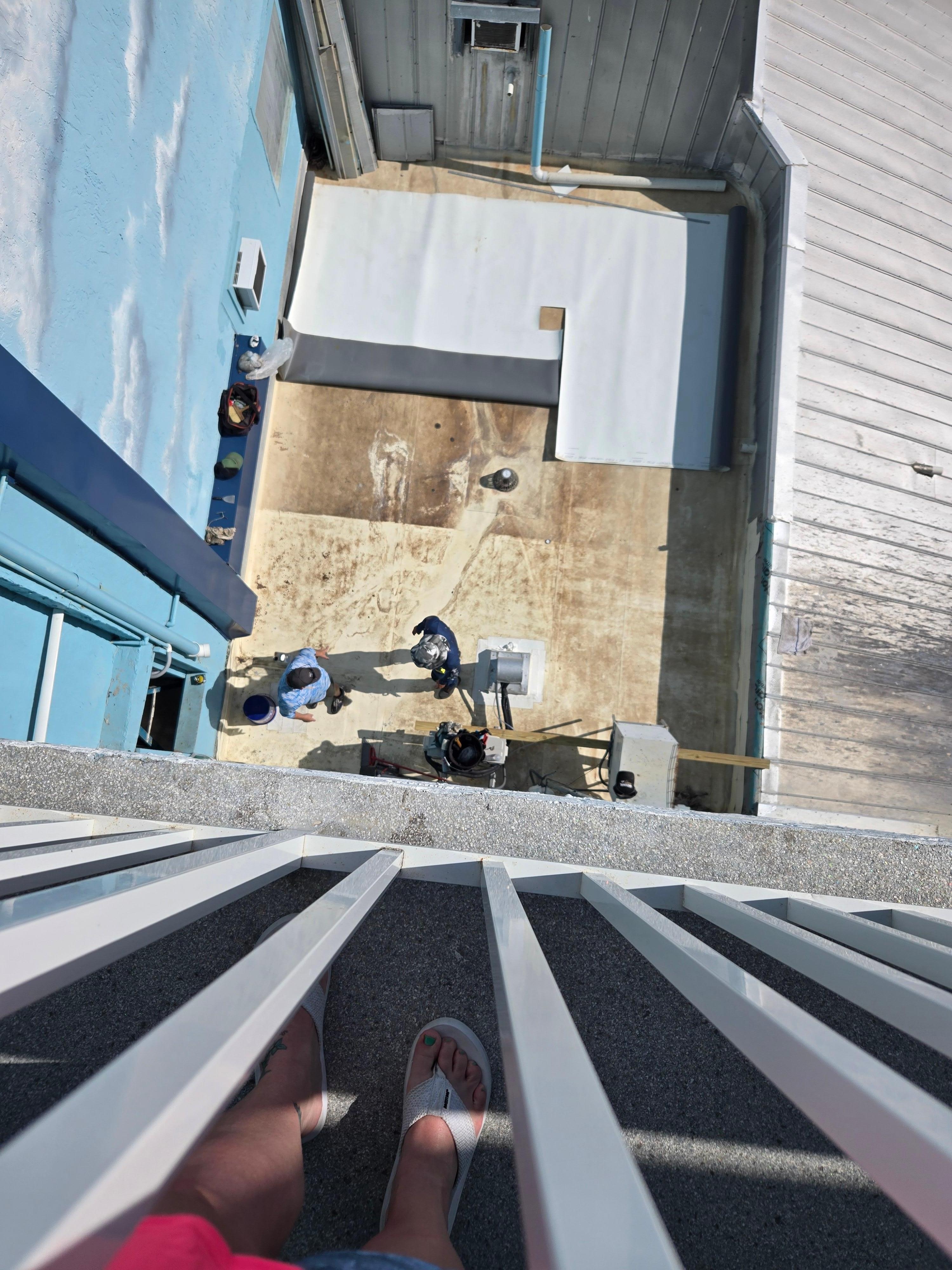 Work done outside our room starting at 730am