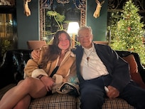 Grand father and granddaughter.