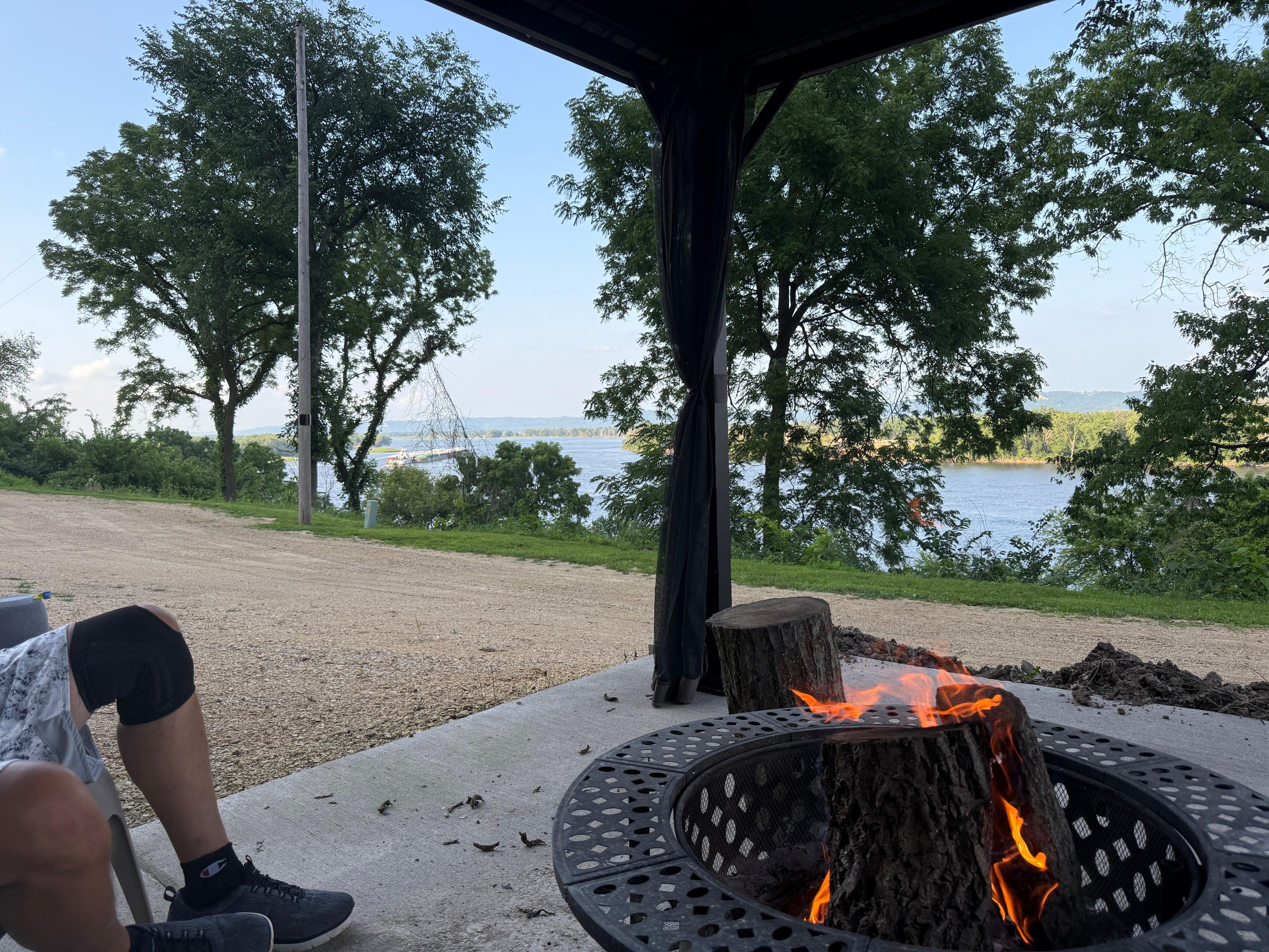 Our view from the fire pit