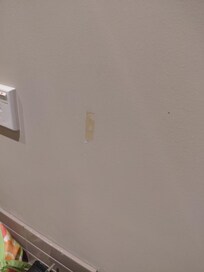 Tape damage on wall