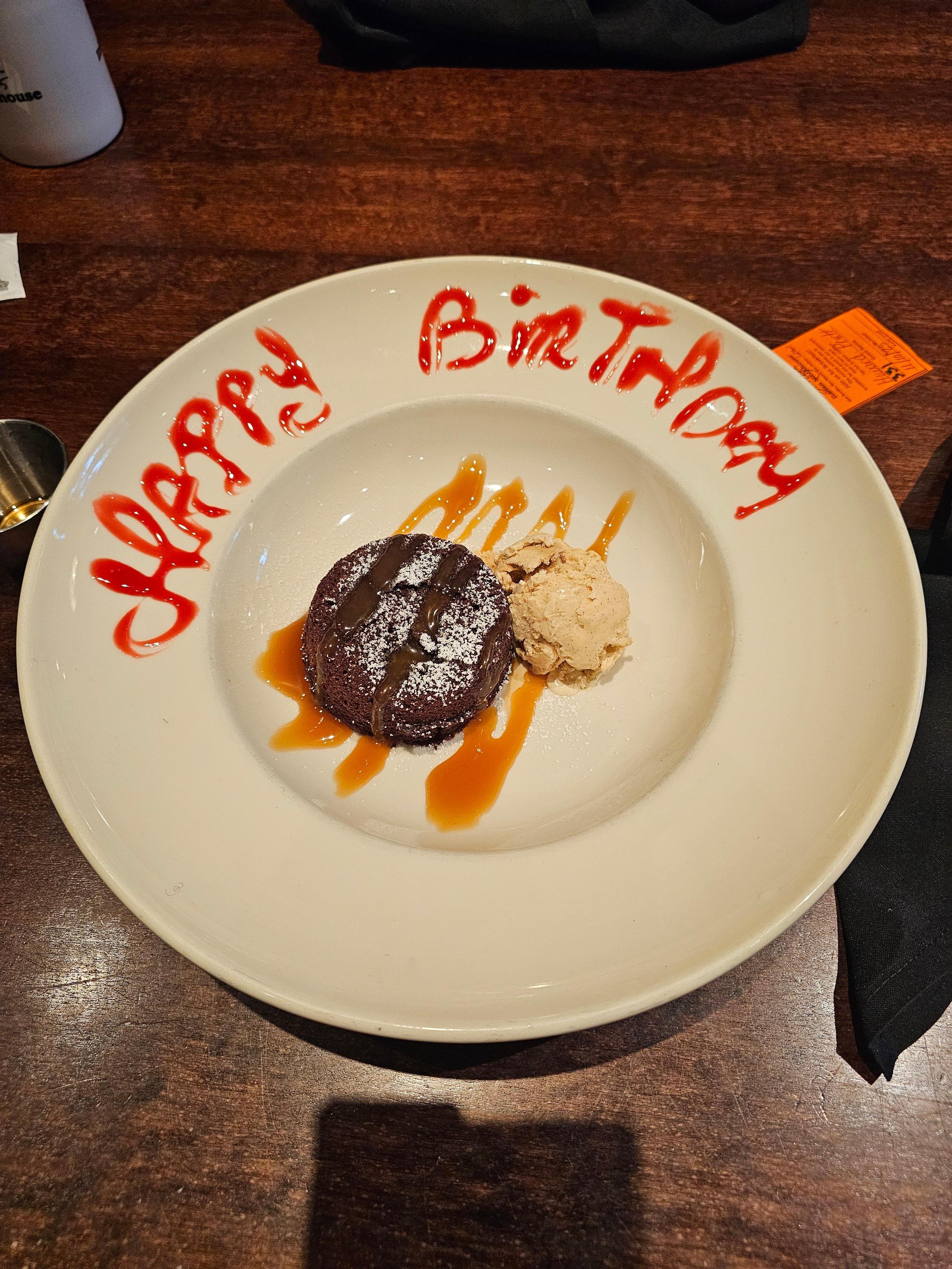 COMPLEMENTARY at Johnny's Steakhouse located in the hotel..