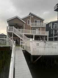 The Decks on the back to the channel was a treat for coffee in the mornings and fishing at night!