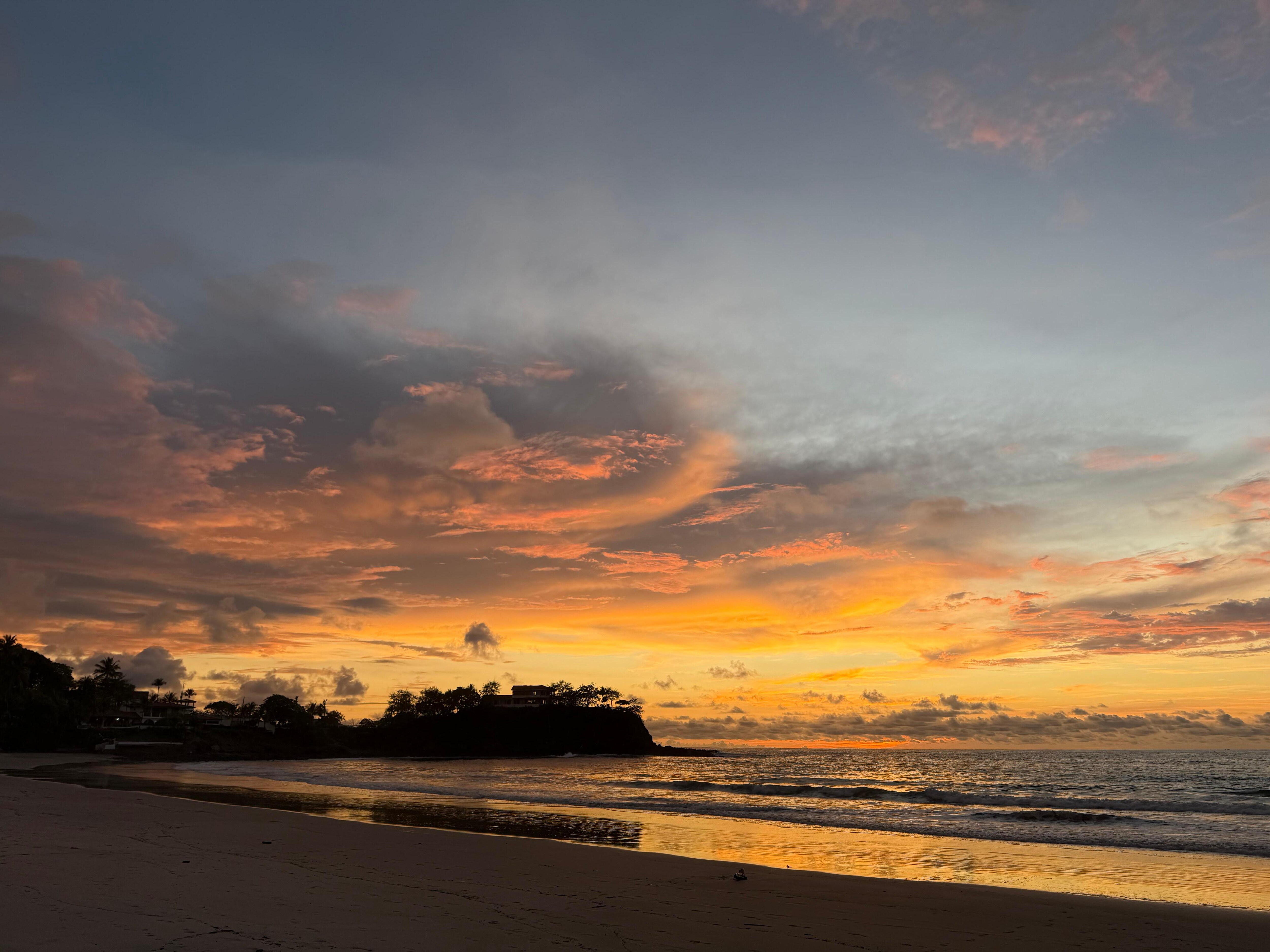Sea of reflections under the clouds