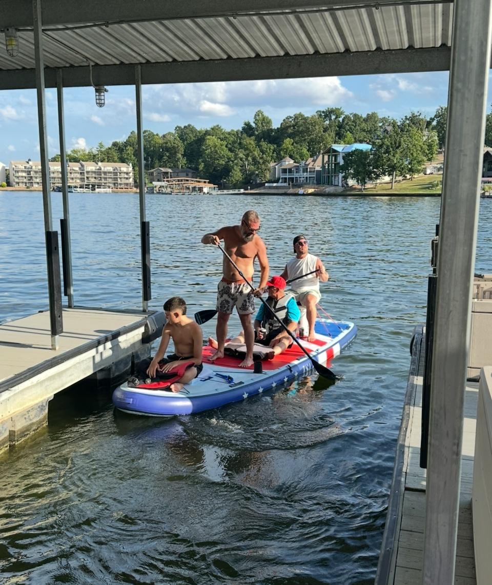 Touring the neighborhood.