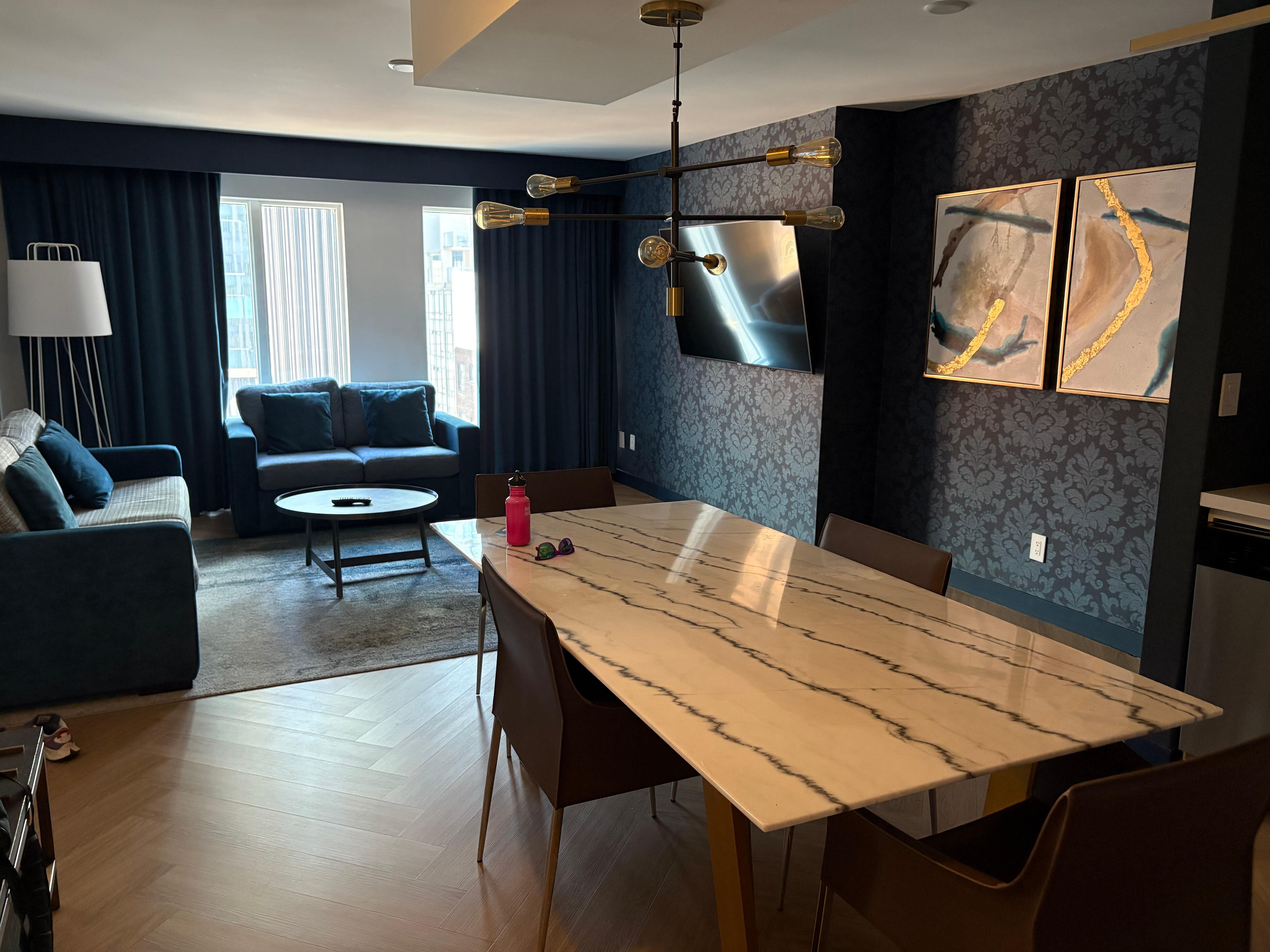 Living room and kitchen!