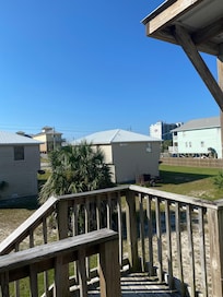 From the patio