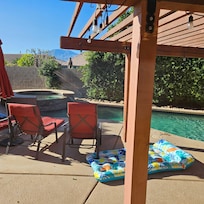 Backyard photo from back door